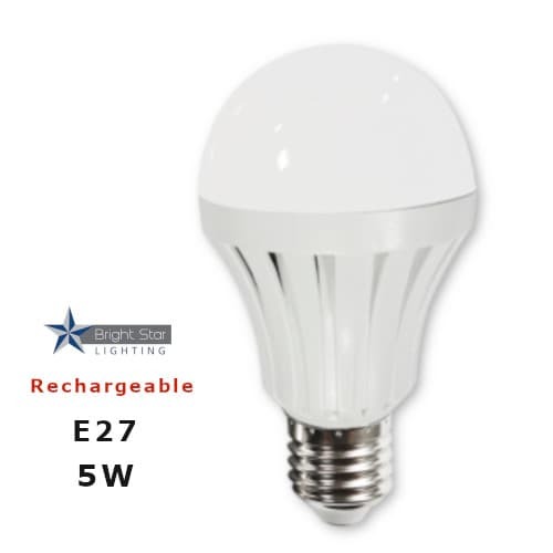 LAMP: 5W A60 Emergency Rechargeable Bulb,E27 Lampholder