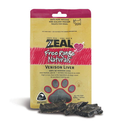 Zeal Venison Liver (125g) Dog Treat Zeal Venison Liver (125g) Dog Treat