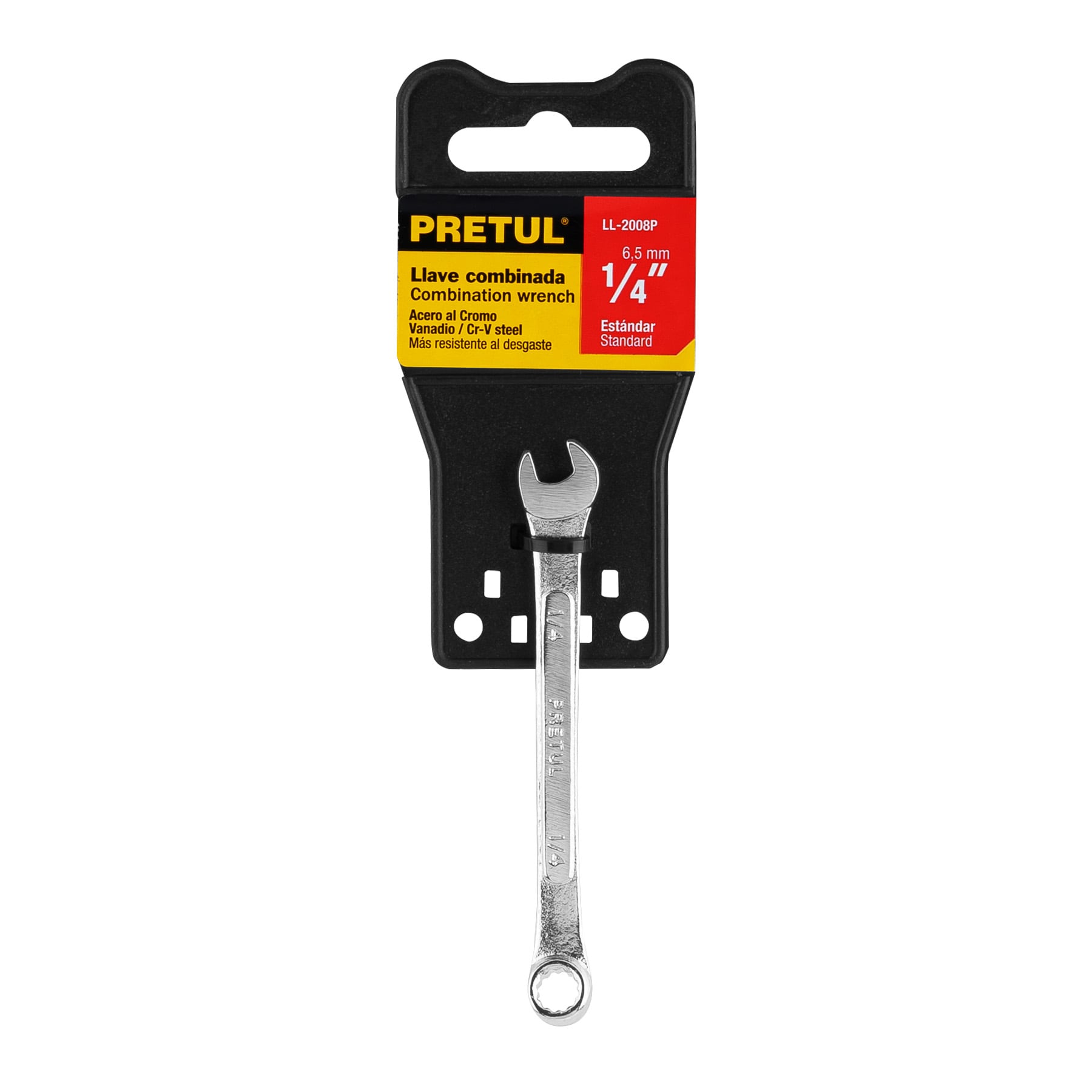 Llave combinada, 1/4' x 100 mm, Pretul - LL-2008P / 21880