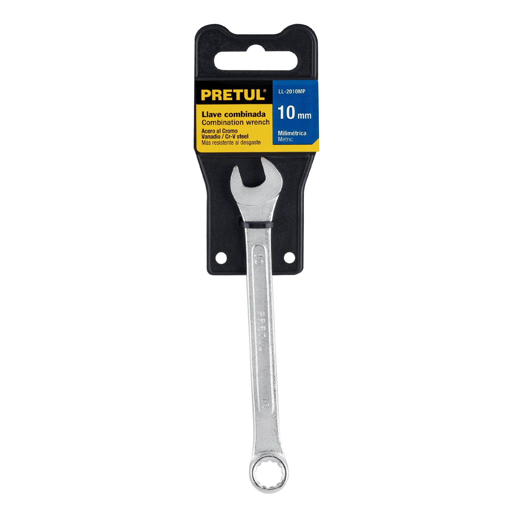 Llave combinada, mm, 10 x 140 mm, Pretul - LL-2010MP / 21904