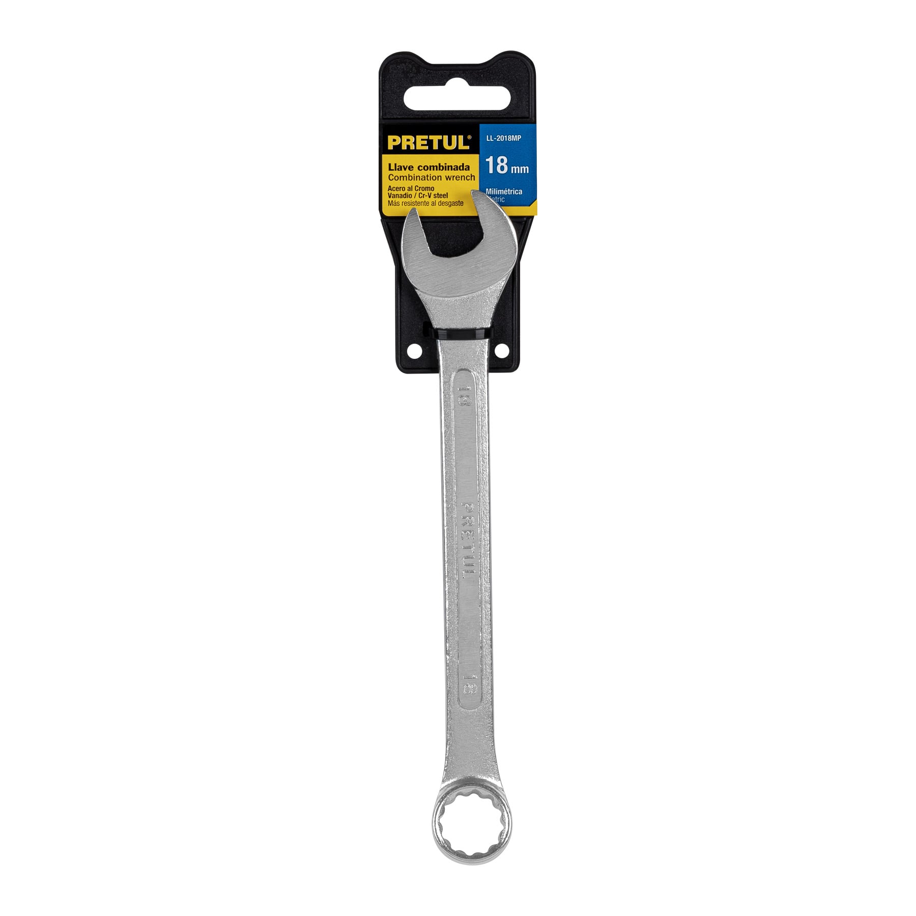 Llave combinada, mm, 18 x 220 mm, Pretul - LL-2018MP / 21912