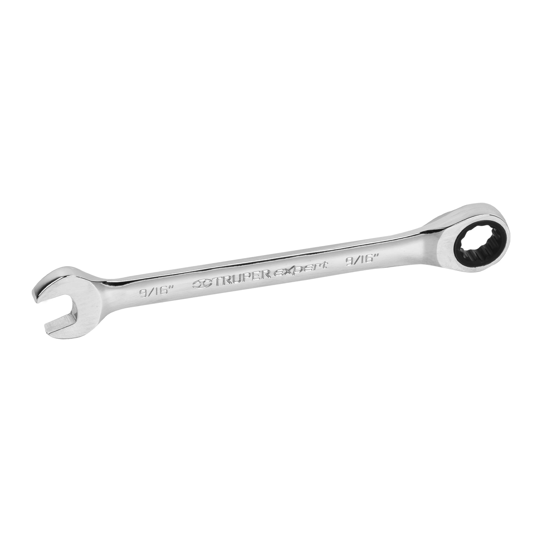Llave combinada con matraca, 9/16' x 185 mm, Truper Expert - LL-2018X / 15739