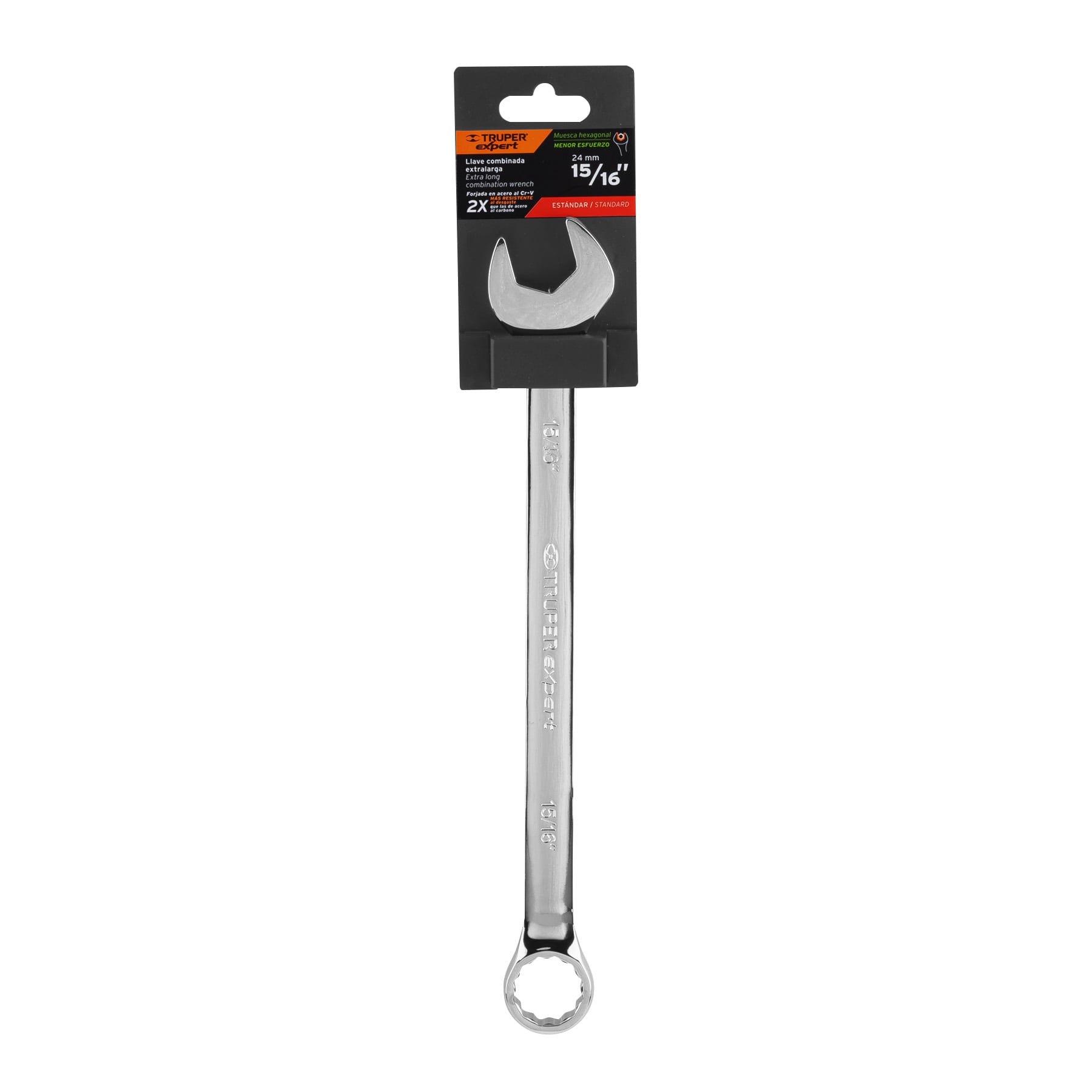 Llave combinada, extralarga, 15/16' x 336 mm - LL-2030 / 15601