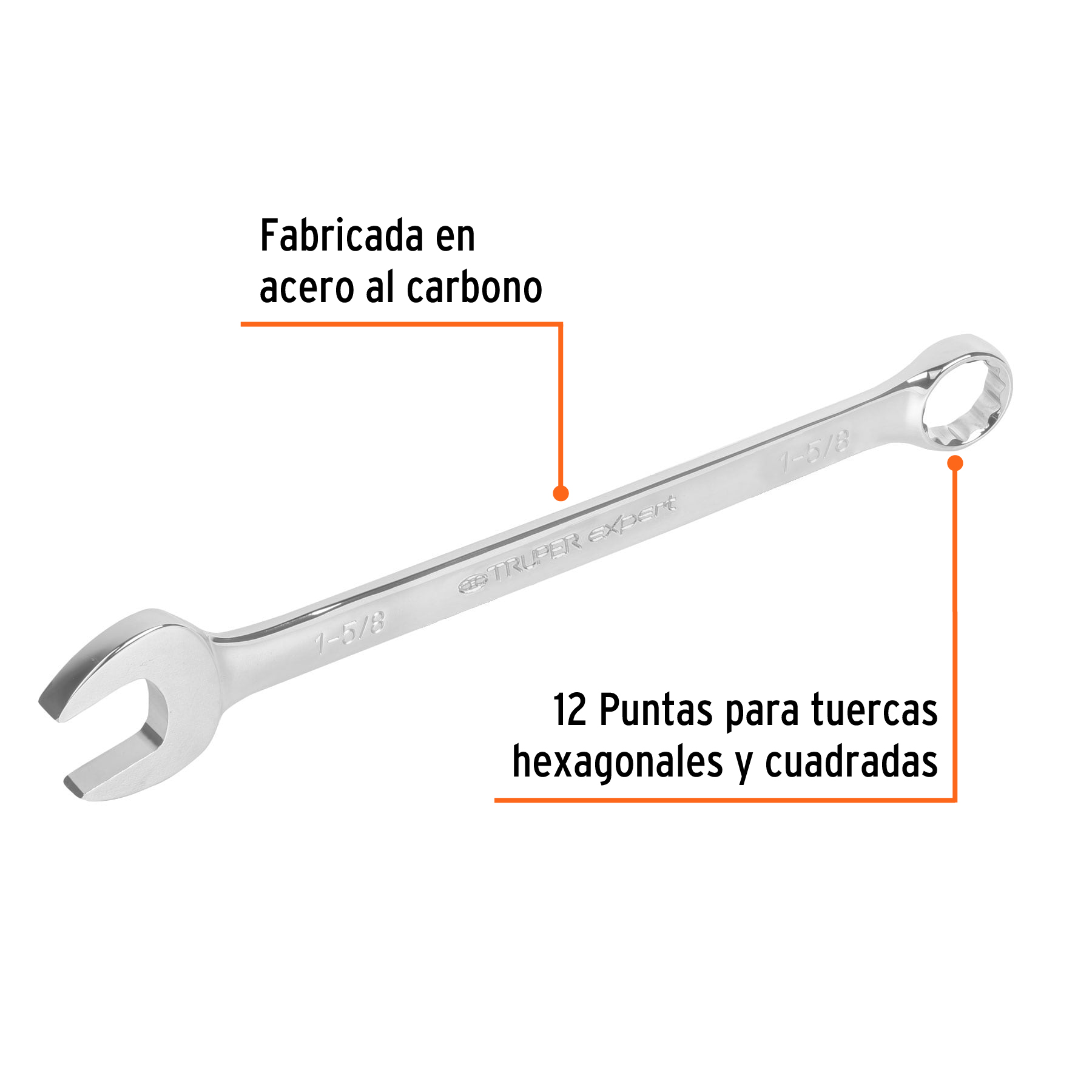 Llave combinada, extralarga, 1-5/8' x 548 mm - LL-2052 / 15631