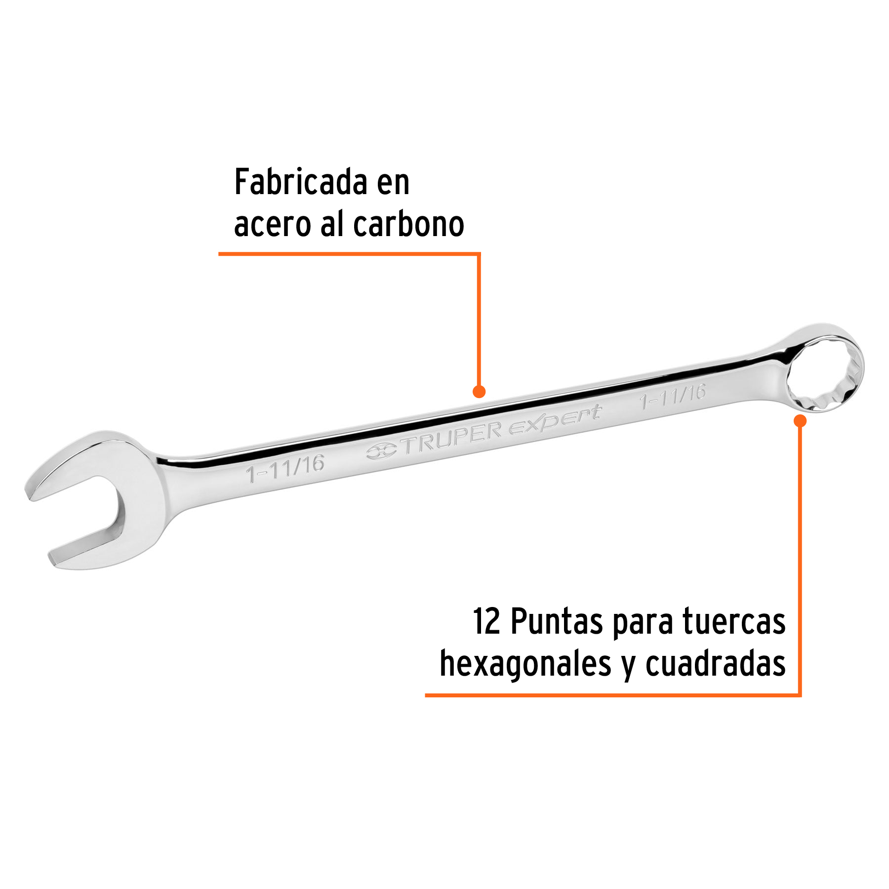 Llave combinada, extralarga, 1-11/16' x 548 mm - LL-2054 / 15632