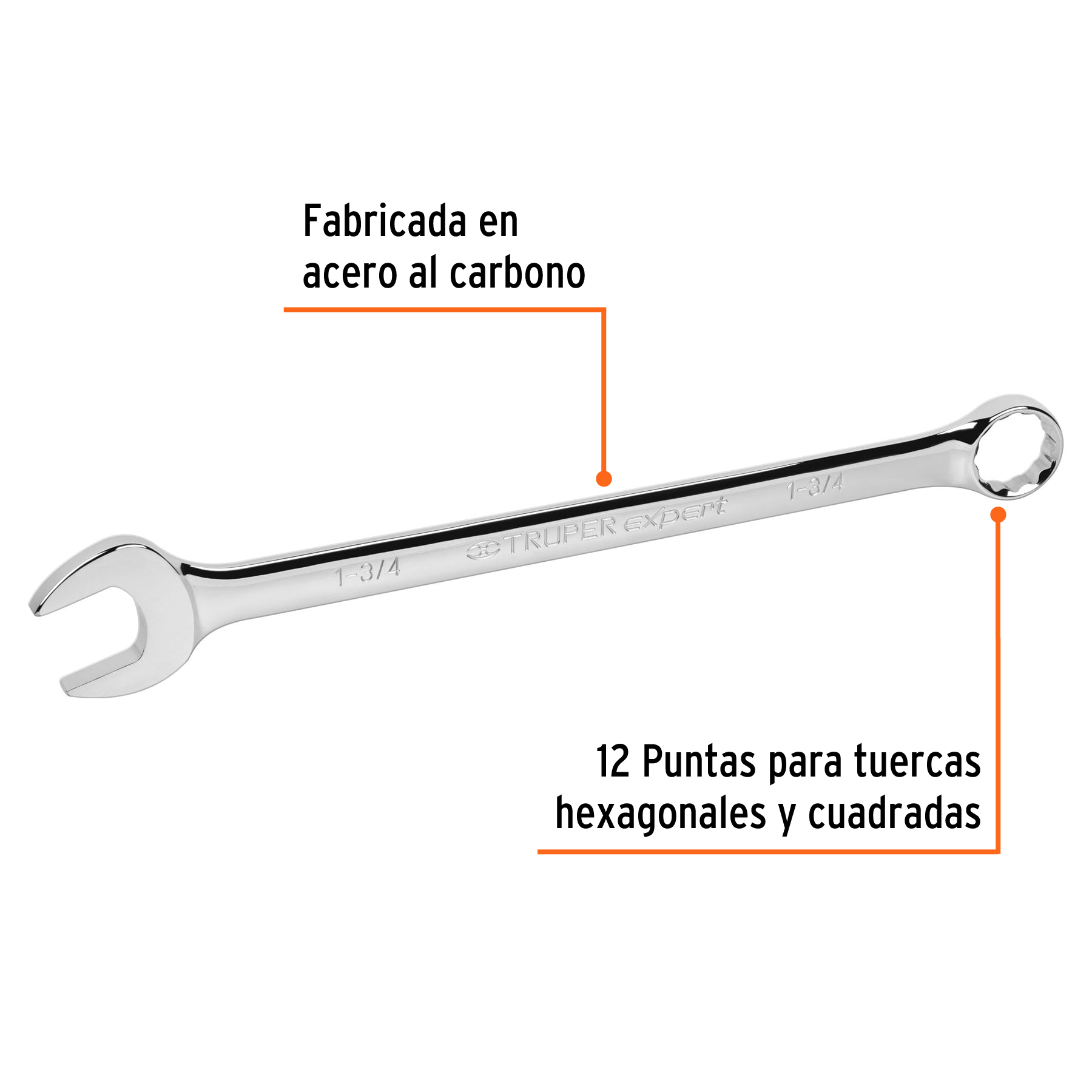 Llave combinada, extralarga, 1-3/4' x 610 mm - LL-2056 / 15633