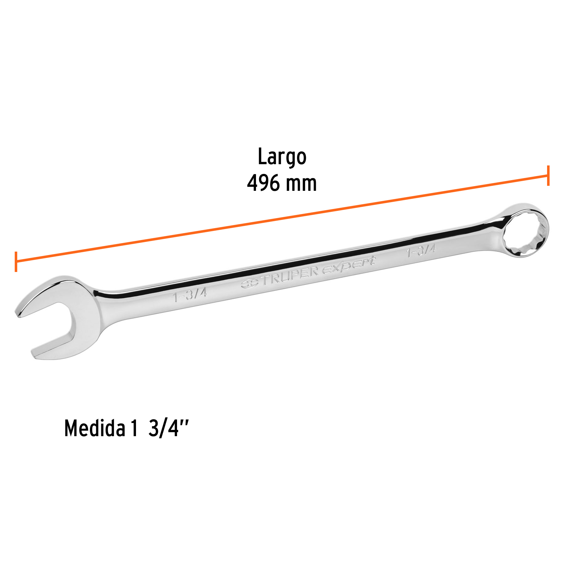 Llave combinada, extralarga, 1-3/4' x 610 mm - LL-2056 / 15633