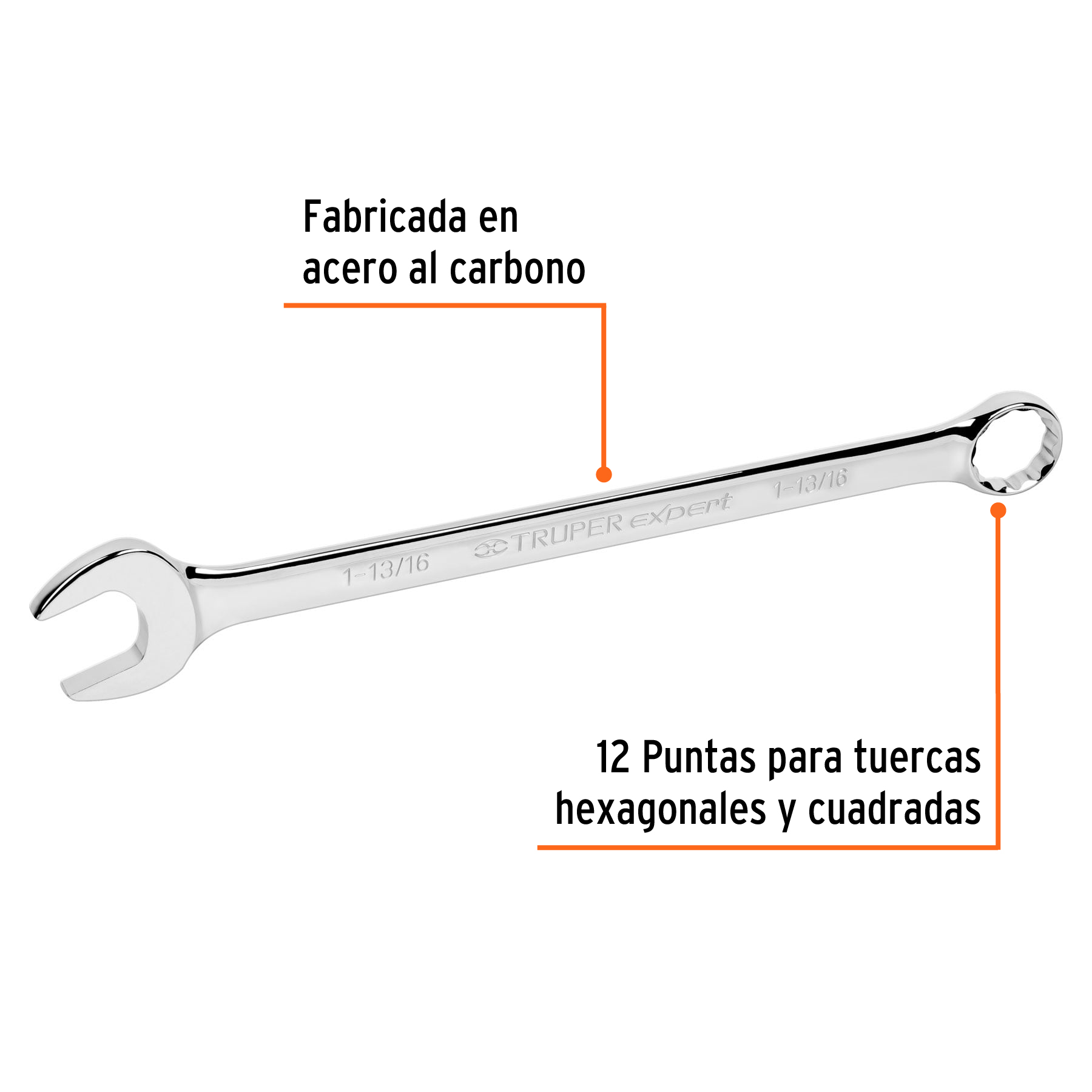 Llave combinada, extralarga, 1-13/16' x 610 mm - LL-2058 / 15634