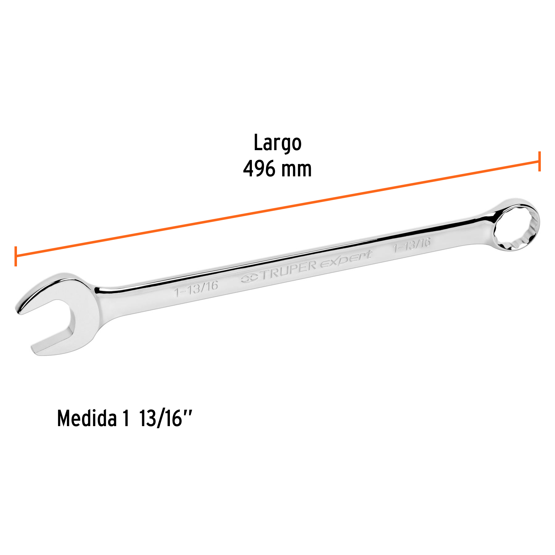 Llave combinada, extralarga, 1-13/16' x 610 mm - LL-2058 / 15634
