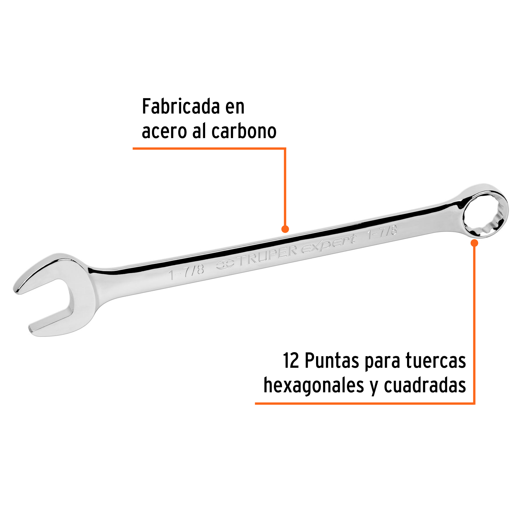 Llave combinada, extralarga, 1-7/8' x 648 mm - LL-2060 / 15635