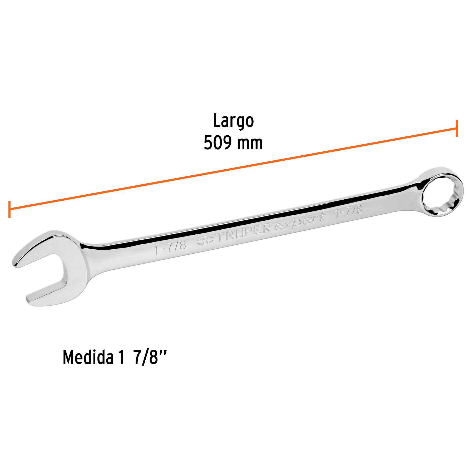 Llave combinada, extralarga, 1-7/8' x 648 mm - LL-2060 / 15635