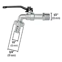Llave de esfera, 1/2' de zinc, Pretul - LL-21P / 23146