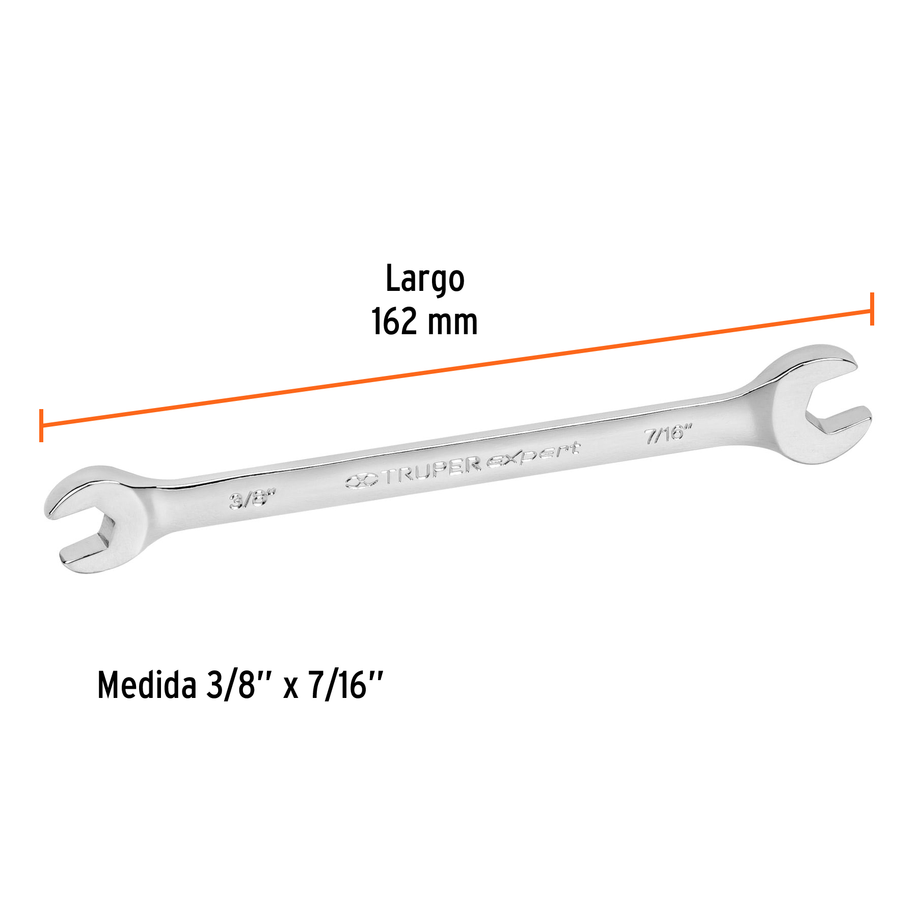 Llave española, 3/8 x 7/16' x 146 mm - LL-3021 / 15684