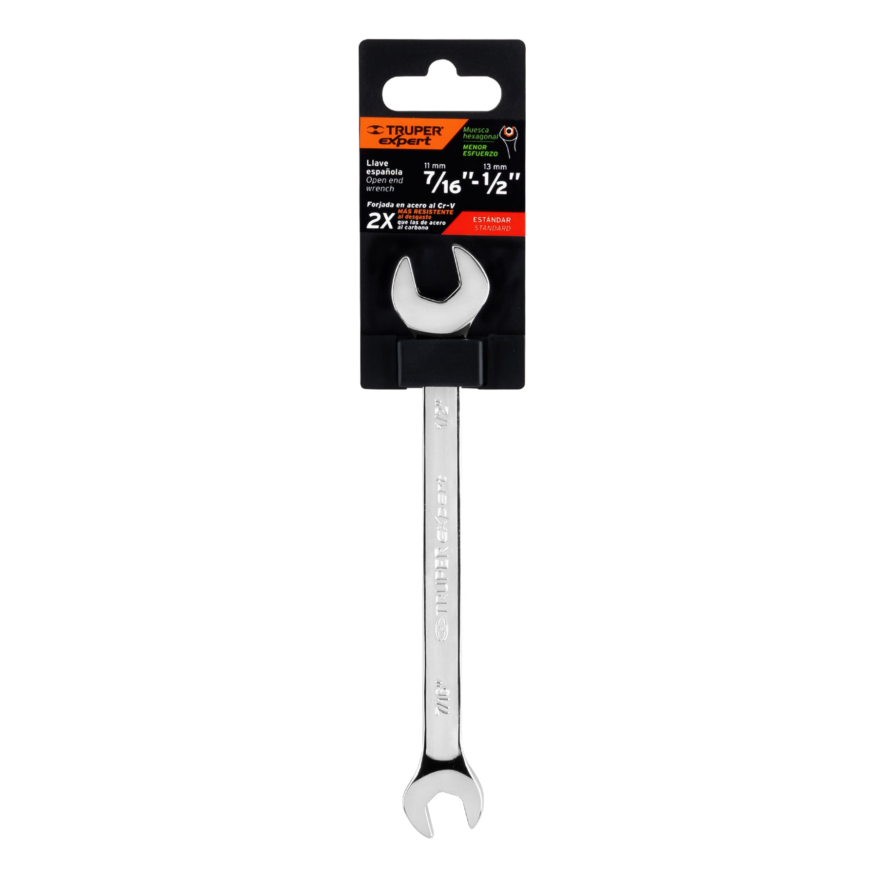 Llave española, 7/16 x 1/2' x 156 mm - LL-3025 / 15686