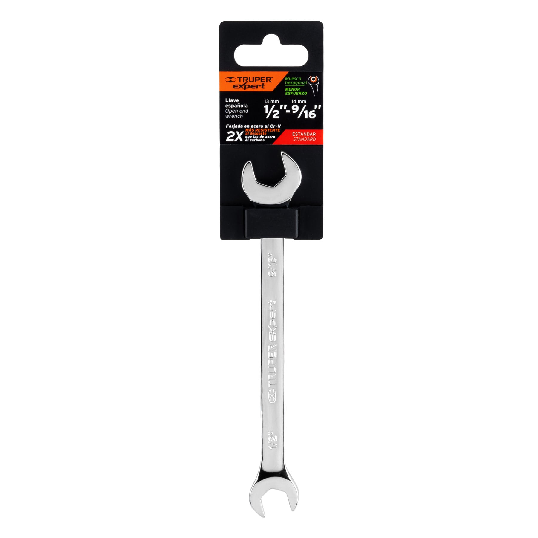 Llave española, 1/2 x 9/16' x 165 mm - LL-3026 / 15688
