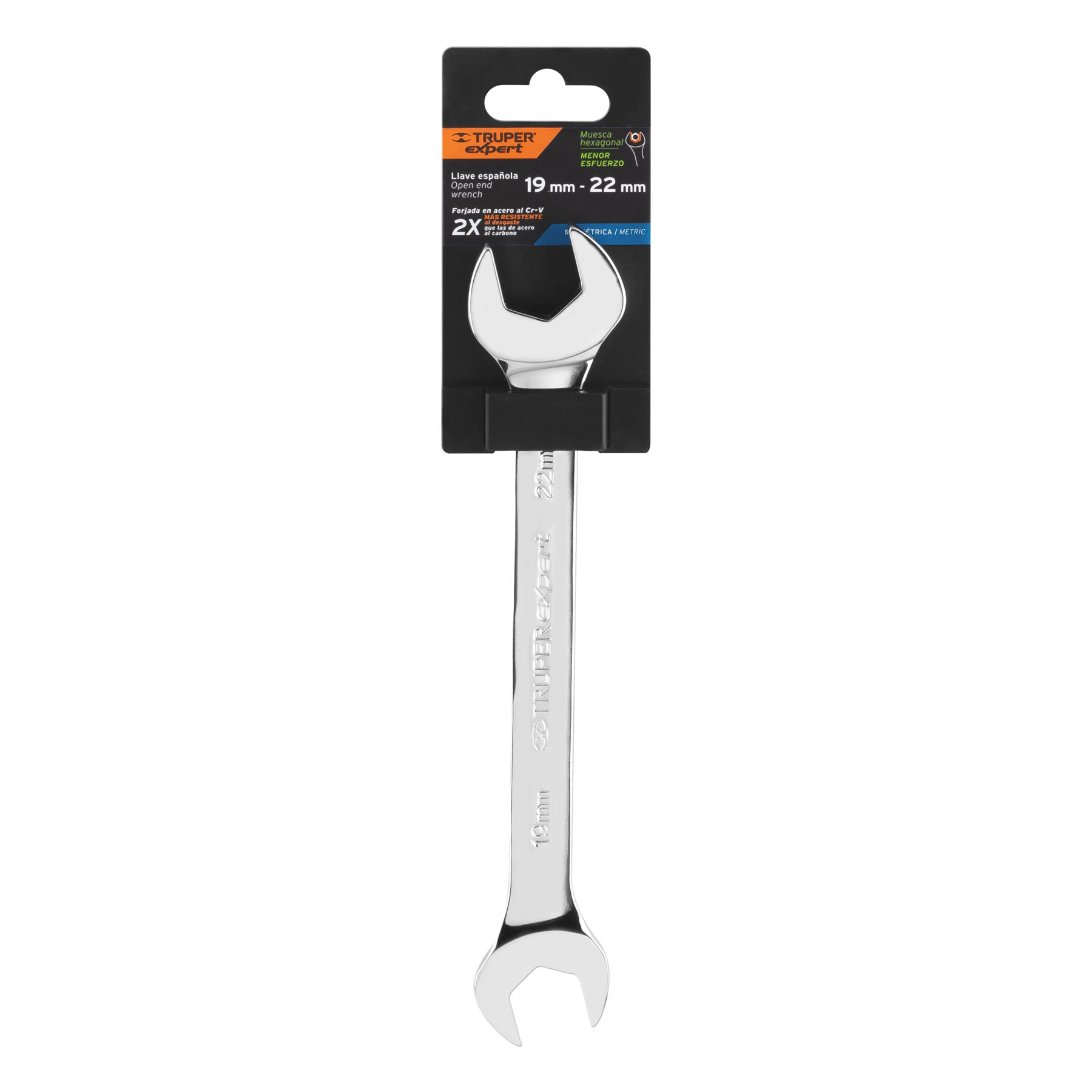 Llave española, milimétrica, 19 x 22 x 254 mm - LL-31922 / 15717