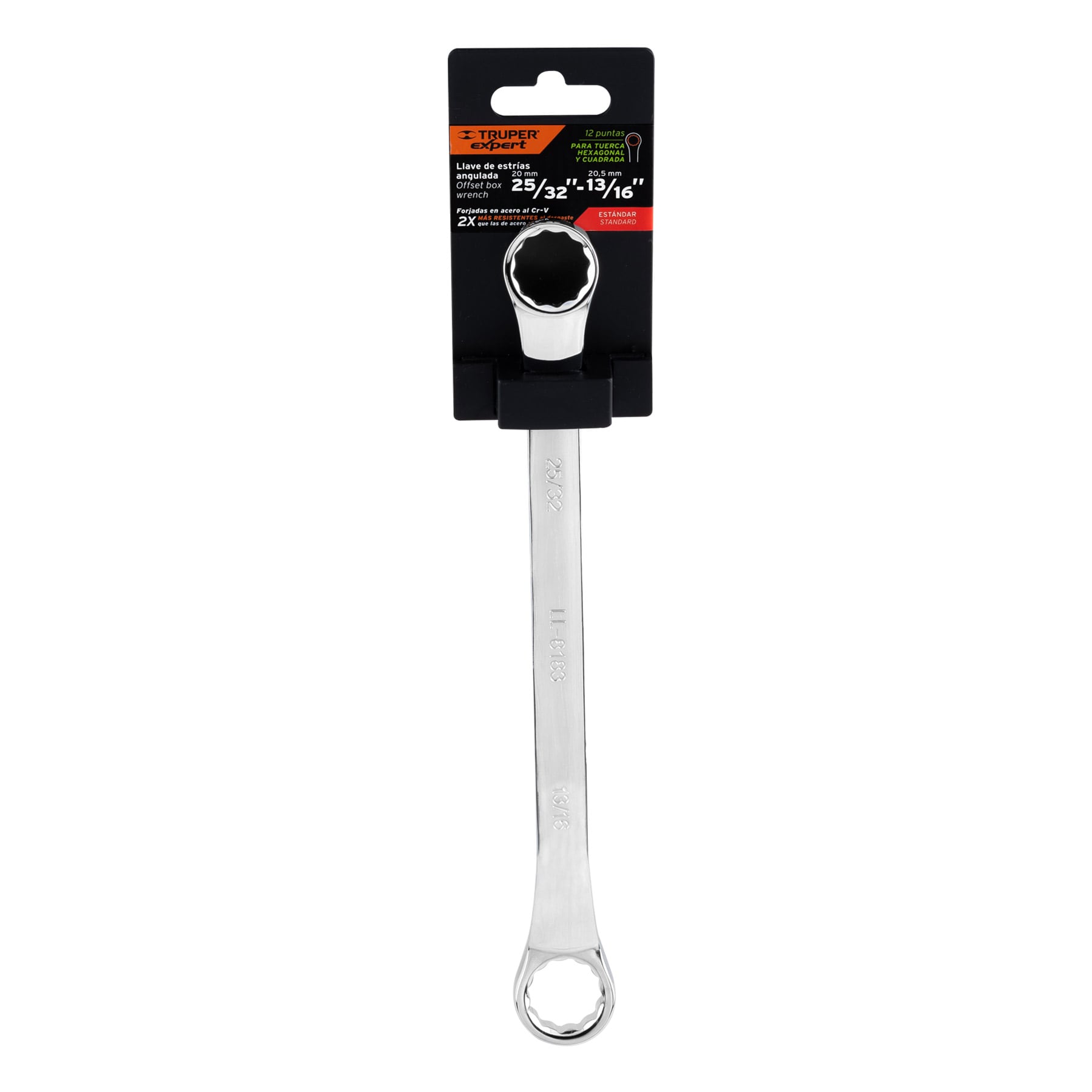 Llave de estrías, 25/32 x 13/16' x 291mm - LL-8183 / 15755