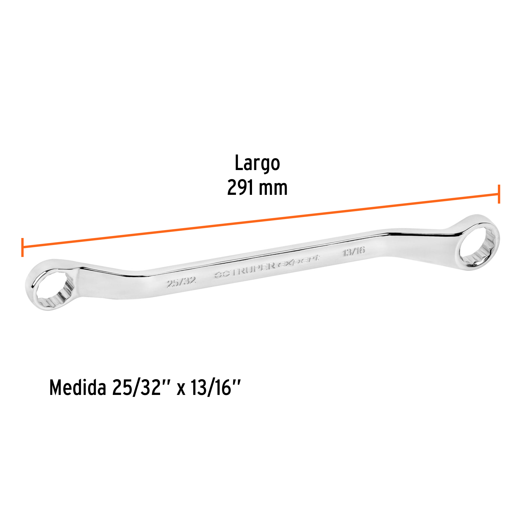 Llave de estrías, 25/32 x 13/16' x 291mm - LL-8183 / 15755