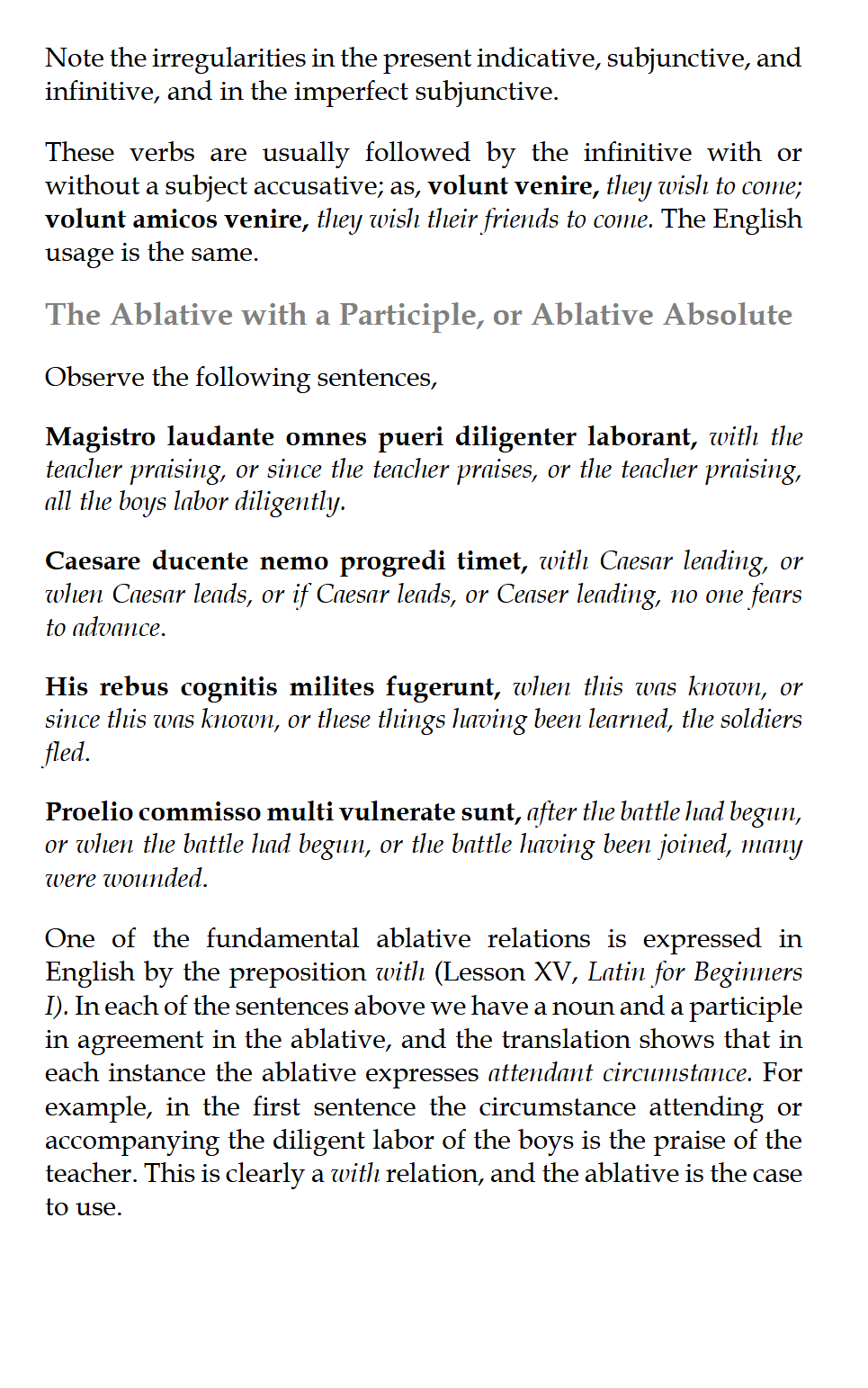 Latin for Beginners III: LATIN THREE