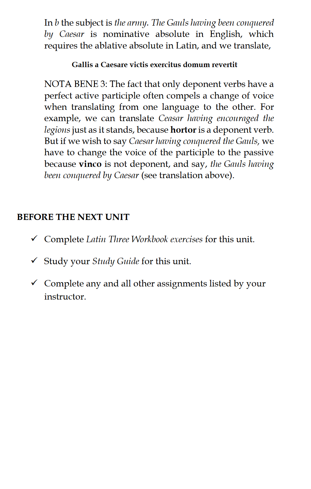 Latin for Beginners III: LATIN THREE