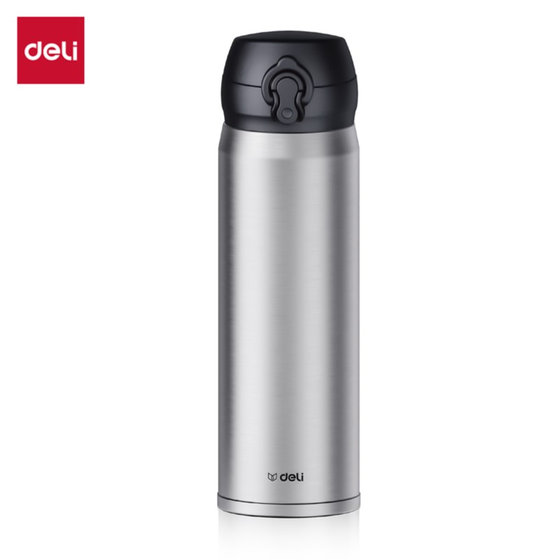 DELI LL619-SL SILVER 500ML THERMAL BOTTLE