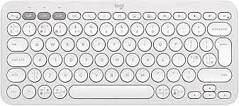 LOGITECH K380S Multi-Device Bluetooth Keyboard - TONAL WHITE