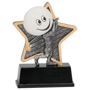Little Pal Resin Trophy-Golf