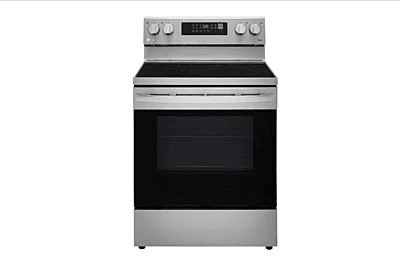 LG LREL6323S Electric Range, 30 inch Exterior Width, Self Clean, Convection, 5 Burners, 6.3 cu. ft. Capacity, Storage Drawer, Air Fry, Stainless Steel colour