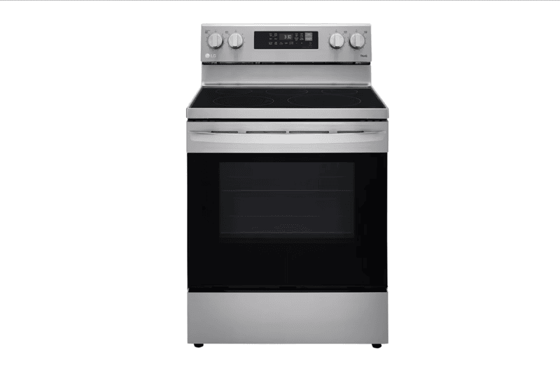 LG LREL6323S Electric Range, 30 inch Exterior Width, Self Clean, Convection, 5 Burners, 6.3 cu. ft. Capacity, Storage Drawer, Air Fry, Stainless Steel colour