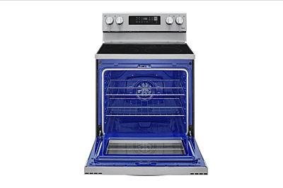 LG LREL6323S Electric Range, 30 inch Exterior Width, Self Clean, Convection, 5 Burners, 6.3 cu. ft. Capacity, Storage Drawer, Air Fry, Stainless Steel colour