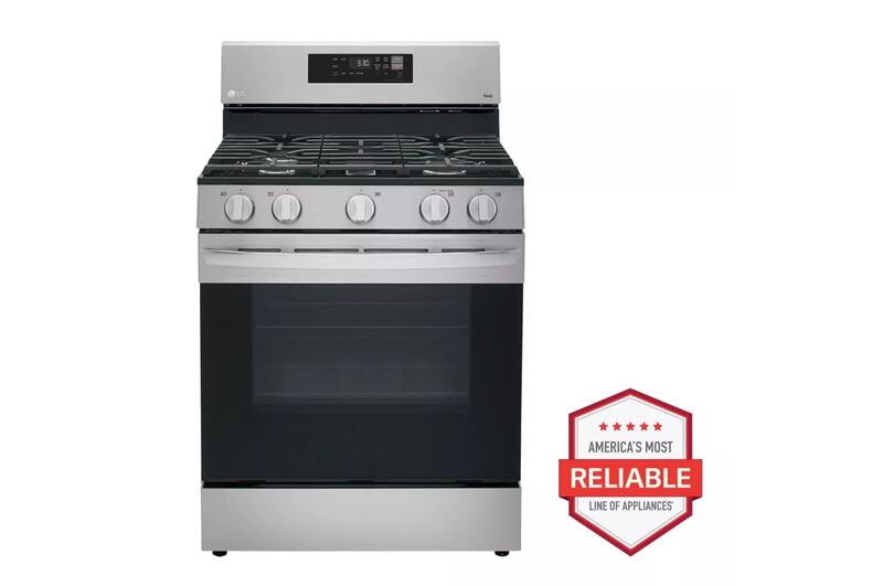 LG® LRGL5821S 30" 5.8 Cu Ft. Gas Range with Wi-Fi Capabilities LG® LRGL5821S 30" 5.8 Cu Ft. Gas Range with Wi-Fi Capabilities