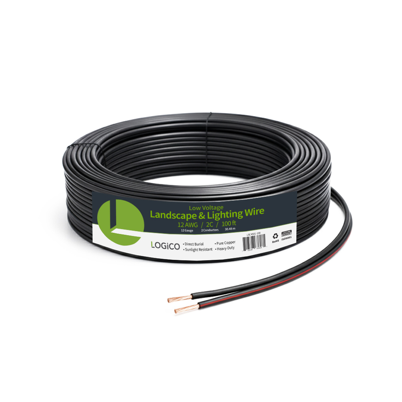 12AWG 2C Stranded BC ULECC Cable 100Ft Landscape Wire 12AWG 2C Stranded BC ULECC Cable 100Ft Landscape Wire