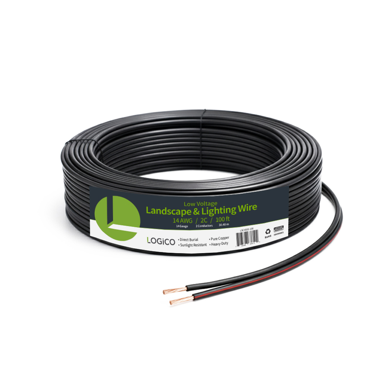 14AWG 2C Stranded BC ULECC Cable 100Ft Landscape Wire