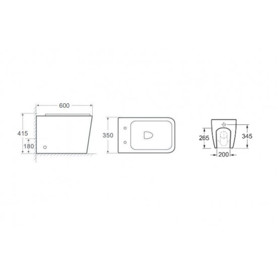 Vas WC STATIV KARAG, LT 003D, CU CAPAC SOFT-CLOSE INCLUS