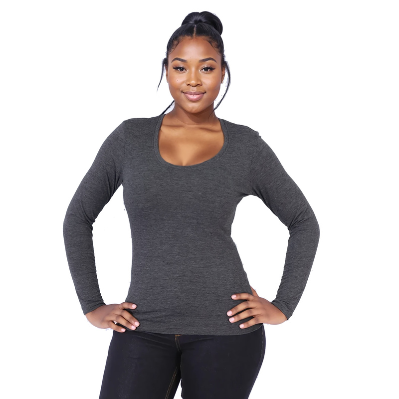 150g Ladies' Fashion Fit T-Shirt Long Sleeve