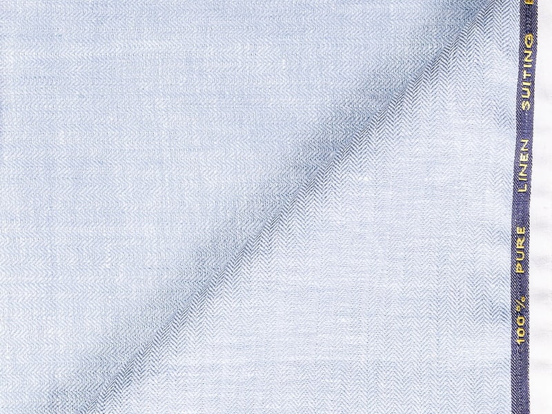 LTL 29 POWDER BLUE HERRINGBONE LINEN LTL 29 POWDER BLUE HERRINGBONE LINEN