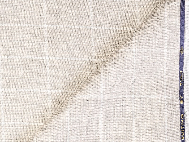 LTL 33 BEIGE CHECK LINEN LTL 33 BEIGE CHECK LINEN