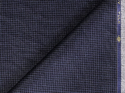 LTL 55 MIDNIGHT BLUE HOUNDSTOOTH LINEN