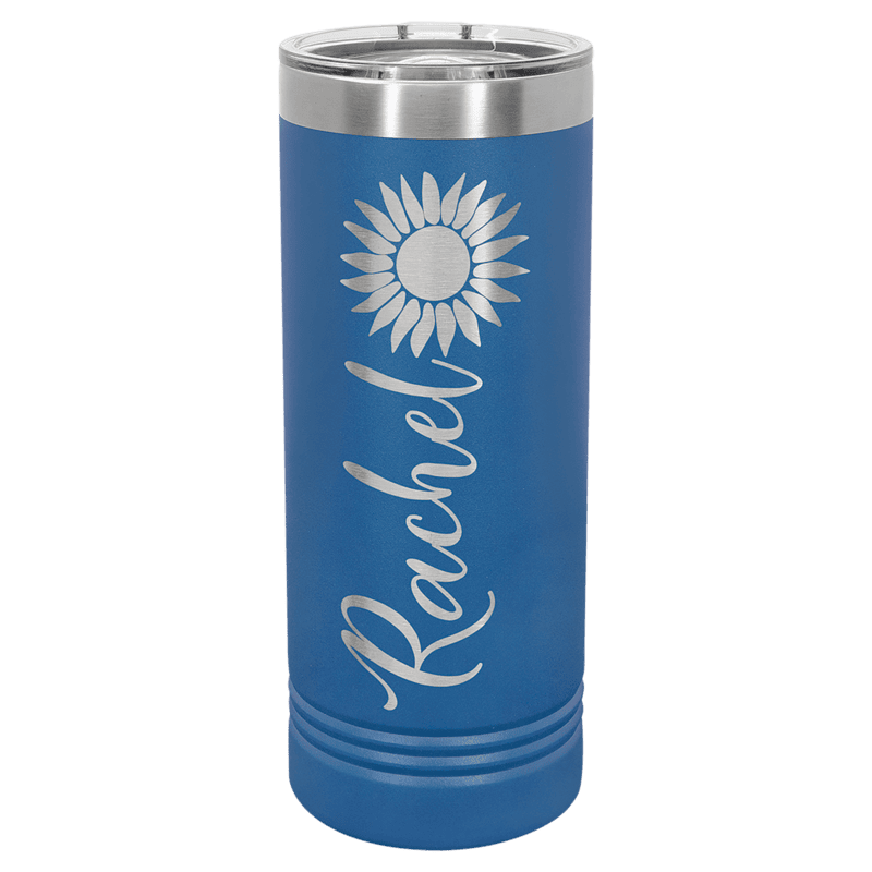 Royal Blue 22 oz. Polar Camel Skinny Tumbler with Slider Lid