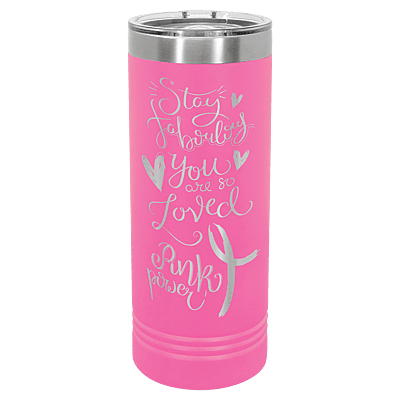 Pink 22 oz. Polar Camel Skinny Tumbler with Slider Lid