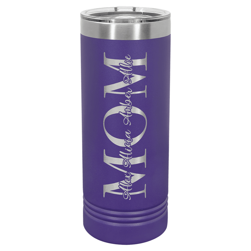 Purple 22 oz. Polar Camel Skinny Tumbler with Slider Lid