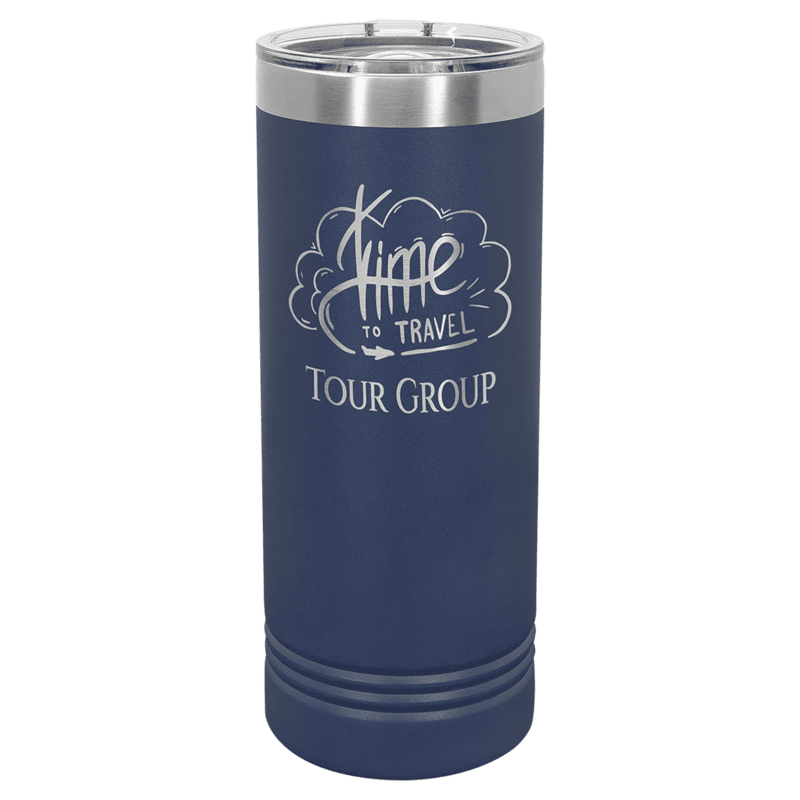 Navy Blue 22 oz. Polar Camel Skinny Tumbler with Slider Lid