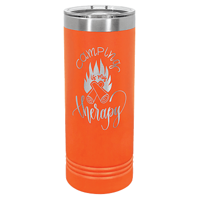 Orange 22 oz. Polar Camel Skinny Tumbler with Slider Lid