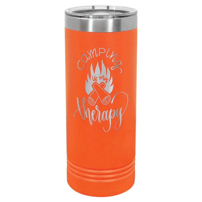 Orange 22 oz. Polar Camel Skinny Tumbler with Slider Lid