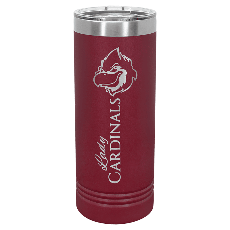 Maroon 22 oz. Polar Camel Skinny Tumbler with Slider Lid