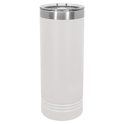White 22 oz. Polar Camel Skinny Tumbler with Slider Lid