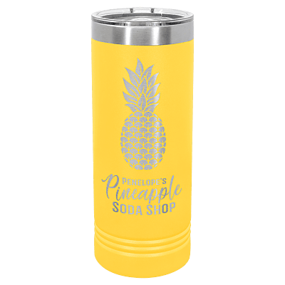 Yellow 22 oz. Polar Camel Skinny Tumbler with Slider Lid
