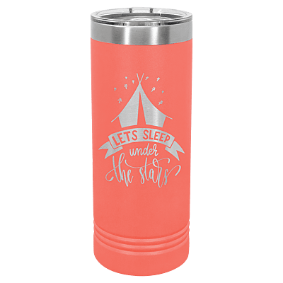 Coral 22 oz. Polar Camel Skinny Tumbler with Slider Lid