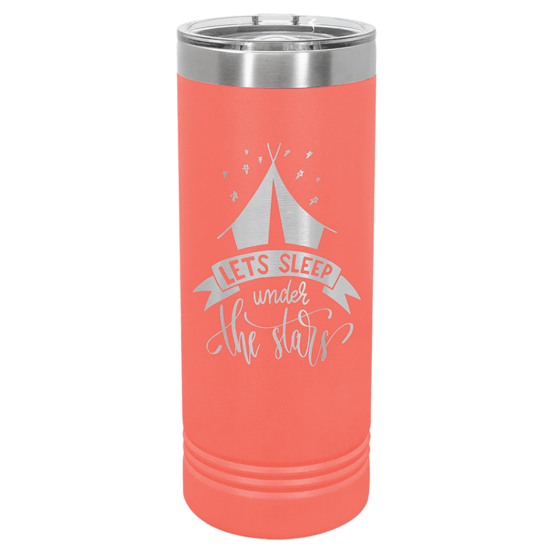 Coral 22 oz. Polar Camel Skinny Tumbler with Slider Lid