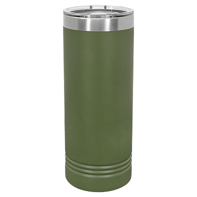 Olive Green 22 oz. Polar Camel Skinny Tumbler with Slider Lid